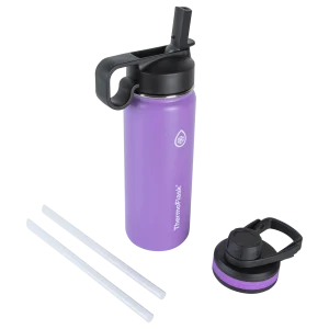 Bottle w/ Chug Lid and Straw Lid