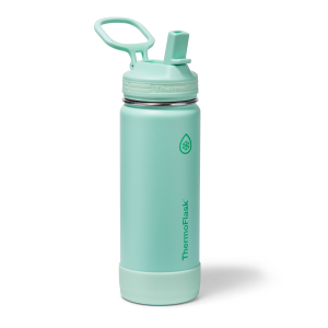 18oz Glow In The Dark Water Bottle with Straw Lid